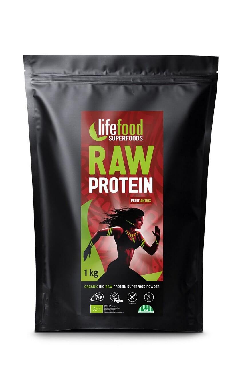Proteiny - bílkoviny LifeFood Raw proteinová směs se superfoods - ovocná, 1 kg